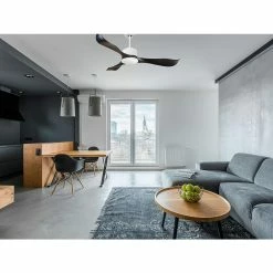 Vente flash 💯 Klassfan Ventilateur de plafond Réversible Thermostat Wifi Moteur à courant continu Toits en pente Télécommande Scénarios Adaptateur 2/3 Lames 💯 -Optonica Soldes 8435525600923 3