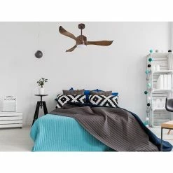 Sortie 🌟 Klassfan Ventilateur de plafond Contrôle Réversible Lumière Thermostat Dimmable Wifi Moteur à courant continu Toits en pente Télécommande Scéna 🥰 -Optonica Soldes 8435525601296 7