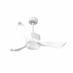 Nouveau 🔥 Klassfan Ventilateur de plafond Contrôle Réversible Lumière Thermostat Dimmable Wifi Moteur à courant continu Toits en pente Télécommande Scéna 😍