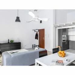 Nouveau 🔥 Klassfan Ventilateur de plafond Contrôle Réversible Lumière Thermostat Dimmable Wifi Moteur à courant continu Toits en pente Télécommande Scéna 😍 -Optonica Soldes 8435525601401 4