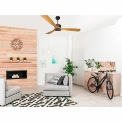 Tout neuf ⭐ Klassfan Ventilateur de plafond Réversible Thermostat Wifi Moteur à courant continu Toits en pente Télécommande Scénarios Hypersilence Mémoire ⭐ -Optonica Soldes 8435525603610 4