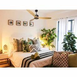 Acheter 🔥 Klassfan Ventilateur de plafond Réversible Thermostat Wifi Moteur à courant continu Toits en pente Télécommande Scénarios Hypersilence Mémoire ✔️ -Optonica Soldes 8435525603658 5