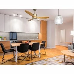 Acheter ❤️ Klassfan Ventilateur de plafond Réversible Thermostat Wifi Moteur à courant continu Toits en pente Télécommande Scénarios Hypersilence Mémoire 👏 -Optonica Soldes 8435525604938 7