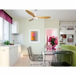 Vente flash 🔥 Klassfan Ventilateur de plafond Réversible Lumière Thermostat Dimmable Wifi Moteur à courant continu Toits en pente Télécommande Scénarios Lumi 🌟 -Optonica Soldes 8435525605034 7