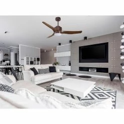 Remise ✔️ Klassfan Ventilateur de plafond Réversible Lumière Thermostat Dimmable Wifi Moteur à courant continu Toits en pente Télécommande Scénarios Lumi ✨ -Optonica Soldes 8435525607458 4