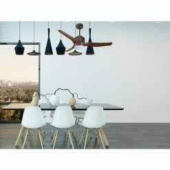 Remise ✔️ Klassfan Ventilateur de plafond Réversible Lumière Thermostat Dimmable Wifi Moteur à courant continu Toits en pente Télécommande Scénarios Lumi ✨ -Optonica Soldes 8435525607458 5