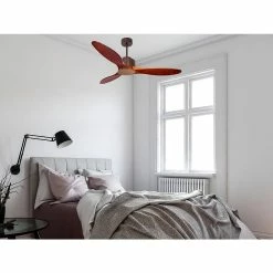 Remise 🔔 Klassfan Ventilateur de plafond Réversible Thermostat Wifi Moteur à courant continu Toits en pente Télécommande Scénarios Hypersilence Mémoire 👏 -Optonica Soldes 8435525607489 5
