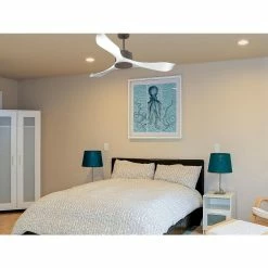 Sortie 🎁 Klassfan Ventilateur de plafond Réversible Thermostat Wifi Moteur à courant continu Toits en pente Télécommande Scénarios Adaptateur 2/3 Lames ⌛ -Optonica Soldes 8435525607526 6