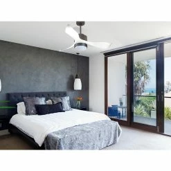 Nouveau 🛒 Klassfan Ventilateur de plafond Réversible Lumière Thermostat Dimmable Wifi Moteur à courant continu Toits en pente Télécommande Scénarios Lumi 🛒 -Optonica Soldes 8435525607557 5