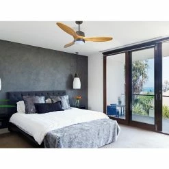 Sortie 🤩 Klassfan Ventilateur de plafond Réversible Lumière Thermostat Dimmable Wifi Moteur à courant continu Toits en pente Télécommande Scénarios Lumi 👏 -Optonica Soldes 8435525607601 5