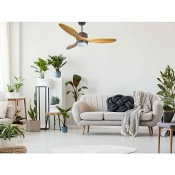 Sortie 🤩 Klassfan Ventilateur de plafond Réversible Lumière Thermostat Dimmable Wifi Moteur à courant continu Toits en pente Télécommande Scénarios Lumi 👏 -Optonica Soldes 8435525607601 6