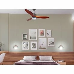 Vente flash 🔥 Klassfan Ventilateur de plafond Réversible Lumière Thermostat Dimmable Wifi Moteur à courant continu Toits en pente Télécommande Scénarios Lumi ✔️ -Optonica Soldes 8435525607625 3