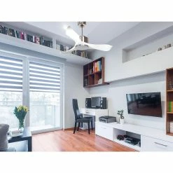 Meilleure vente 👏 Klassfan Ventilateur de plafond Réversible Thermostat Wifi Moteur à courant continu Toits en pente Télécommande Scénarios Adaptateur 2/3 Lames 👏 -Optonica Soldes 8435525608660 5