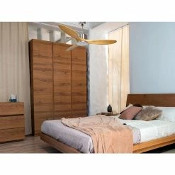 Nouveau 🥰 Klassfan Ventilateur de plafond Réversible Thermostat Wifi Moteur à courant continu Toits en pente Télécommande Scénarios Hypersilence Mémoire 🥰 -Optonica Soldes 8435525608691 3