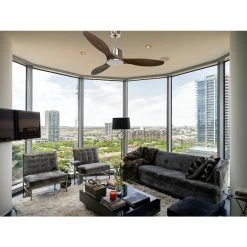 Grosses soldes ✨ Klassfan Ventilateur de plafond Réversible Thermostat Wifi Moteur à courant continu Toits en pente Télécommande Scénarios Hypersilence Mémoire 😀 -Optonica Soldes 8435525608752 7