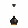 Vente flash 💯 Homemania Lampe de suspension Metal Black - Noir, or - 25 x 25 x 138 cm 👍