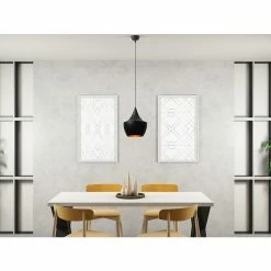 Vente flash 💯 Homemania Lampe de suspension Metal Black - Noir, or - 25 x 25 x 138 cm 👍 -Optonica Soldes 8681465296799 3