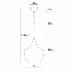 Vente flash 💯 Homemania Lampe de suspension Metal Black - Noir, or - 25 x 25 x 138 cm 👍 -Optonica Soldes 8681465296799 4