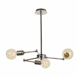 Sortie ❤️ Homemania Lustre Labirint - Chrome - 50 x 50 x 43 cm 👍