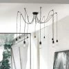 Tout neuf 🎉 HOMEMANIA Lampe à Suspension Wire - Noir - 180 x 180 x 93 cm 😍