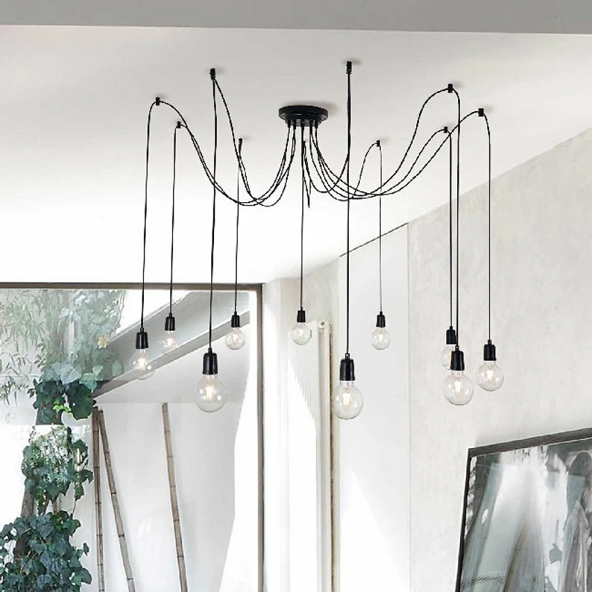 Tout neuf đ HOMEMANIA Lampe Ă Suspension Wire - Noir - 180 x 180 x 93 cm đ 1 Tout neuf đ HOMEMANIA Lampe Ă Suspension Wire - Noir - 180 x 180 x 93 cm đ