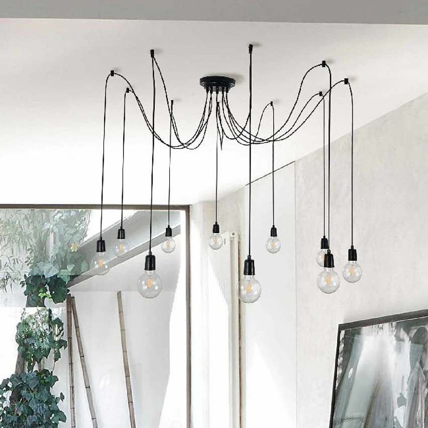 Tout neuf đ HOMEMANIA Lampe Ă Suspension Wire - Noir - 180 x 180 x 93 cm đ 2 Tout neuf đ HOMEMANIA Lampe Ă Suspension Wire - Noir - 180 x 180 x 93 cm đ â Image 2
