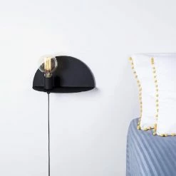 Le moins cher 💯 HOMEMANIA Lampe Murale Shelfie - Noir - 30 x 15 x 15 cm 👏 -Optonica Soldes 8681847125440 4