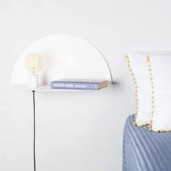 Promo 🥰 HOMEMANIA Lampe Murale Shelfie - Blanc - 50 x 25 x 25 cm ✔️ -Optonica Soldes 8681847125556 4