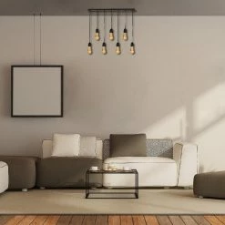 Acheter đ HOMEMANIA Lampe Ă Suspension Fallby - Noir - 80 x 10 x 93 cm đ€© 7 Acheter đ HOMEMANIA Lampe Ă Suspension Fallby - Noir - 80 x 10 x 93 cm đ€© -Optonica Soldes 8681847142058 4