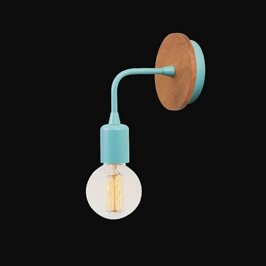 Coupon đ HOMEMANIA Lampe Murale Simple Drop Wood - Bleu pastel, bois - 12 x 12 x 13 cm â 2 Coupon đ HOMEMANIA Lampe Murale Simple Drop Wood - Bleu pastel, bois - 12 x 12 x 13 cm â â Image 2