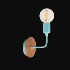 Coupon đ HOMEMANIA Lampe Murale Simple Drop Wood - Bleu pastel, bois - 12 x 12 x 13 cm â 7 Coupon đ HOMEMANIA Lampe Murale Simple Drop Wood - Bleu pastel, bois - 12 x 12 x 13 cm â -Optonica Soldes 8681847142096 4