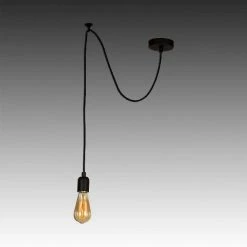 Bon marché ✨ HOMEMANIA Lampe à Suspension Wire - Noir - 90 x 90 x 93 cm 🎁 -Optonica Soldes 8681847142164 3