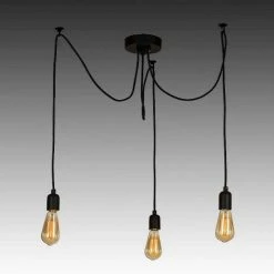 Budget 😀 HOMEMANIA Lampe à Suspension Wire - Noir - 180 x 180 x 93 cm 🧨 6 Budget 😀 HOMEMANIA Lampe à Suspension Wire - Noir - 180 x 180 x 93 cm 🧨 -Optonica Soldes 8681847142171 3