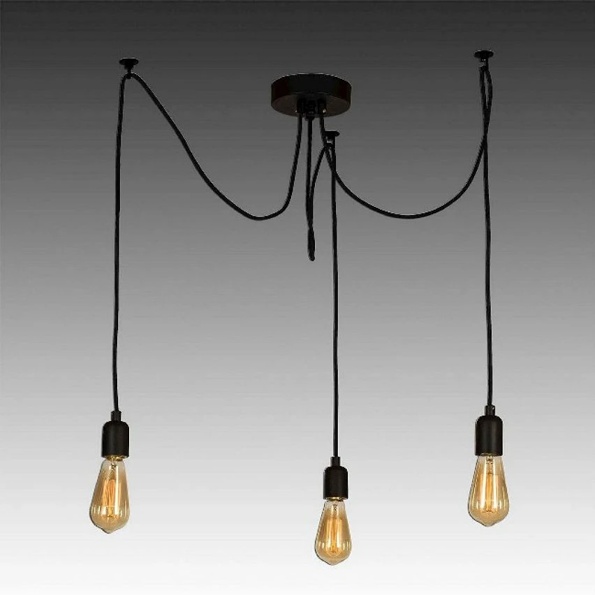 Budget 😀 HOMEMANIA Lampe à Suspension Wire - Noir - 180 x 180 x 93 cm 🧨 3 Budget 😀 HOMEMANIA Lampe à Suspension Wire - Noir - 180 x 180 x 93 cm 🧨 – Image 3