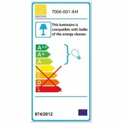 Nouveau 😉 HOMEMANIA Lampe de Bureau Omino - Chêne - 15 x 15 x 45 cm 🌟 -Optonica Soldes 8681847147442 4