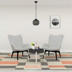 Meilleure affaire 👏 HOMEMANIA Lampe à Suspension Seljuk - Noir - 25 x 25 x 119 cm ✔️ -Optonica Soldes 8681847167426 3