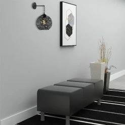 Budget 😉 HOMEMANIA Lampe Murale Seljuk - Noir - 25 x 30 x 35 cm 🎉 -Optonica Soldes 8681847167471 3