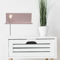 Promo 💯 HOMEMANIA Lampe Murale Shelfie2 - Rose - 40 x 14 x 17 cm ❤️ -Optonica Soldes 8681847167501 3