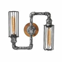 Les meilleures critiques de 🥰 HOMEMANIA Lampe Murale Douby II - Noir, Argent - 34 x 12 x 30 cm 🥰 -Optonica Soldes 8681847167655 2