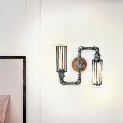 Les meilleures critiques de 🥰 HOMEMANIA Lampe Murale Douby II - Noir, Argent - 34 x 12 x 30 cm 🥰 -Optonica Soldes 8681847167655 3