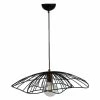Promo 🥰 HOMEMANIA Lampe à Suspension Tulip - Noir - 55 x 55 x 80 cm 🧨