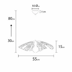 Promo 🥰 HOMEMANIA Lampe à Suspension Tulip - Noir - 55 x 55 x 80 cm 🧨 -Optonica Soldes 8681847169178 3