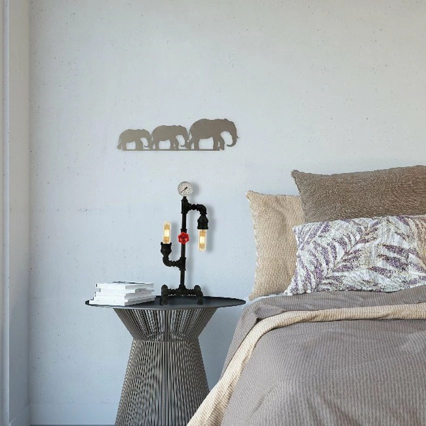 Offres 💯 HOMEMANIA Lampe de Bureau Metal - Noir - 18 x 20 x 52 cm 🌟 2 Offres 💯 HOMEMANIA Lampe de Bureau Metal - Noir - 18 x 20 x 52 cm 🌟 – Image 2