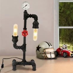 Offres 💯 HOMEMANIA Lampe de Bureau Metal - Noir - 18 x 20 x 52 cm 🌟 6 Offres 💯 HOMEMANIA Lampe de Bureau Metal - Noir - 18 x 20 x 52 cm 🌟 -Optonica Soldes 8681847175568 3