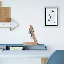 Tout neuf ⭐ HOMEMANIA Lampe de Bureau Idea - Chêne - 10 x 23 x 30 cm 👏 -Optonica Soldes 8681847175575 3