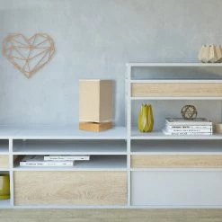 Coupon 🛒 HOMEMANIA Lampe de Bureau Well - Chêne, Beige - 14 x 14 x 27 cm 💯 -Optonica Soldes 8681847175605 2