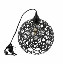 Acheter 😉 HOMEMANIA Lampe de Bureau Seljuk - Noir - 25 x 25 x 28 cm 🥰