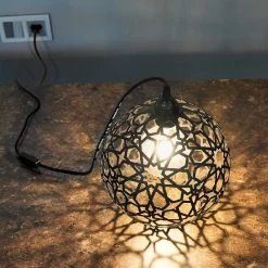 Acheter 😉 HOMEMANIA Lampe de Bureau Seljuk - Noir - 25 x 25 x 28 cm 🥰 -Optonica Soldes 8681847177395 3