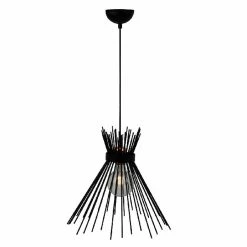 De gros 🧨 HOMEMANIA Lampe à Suspension Brush - Noir, Cuivre - 36 x 36 x 80 cm 🎉