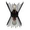 Budget 😍 HOMEMANIA Lampe Murale Brush - Noir, Cuivre - 22 x 32 x 15 cm 👏